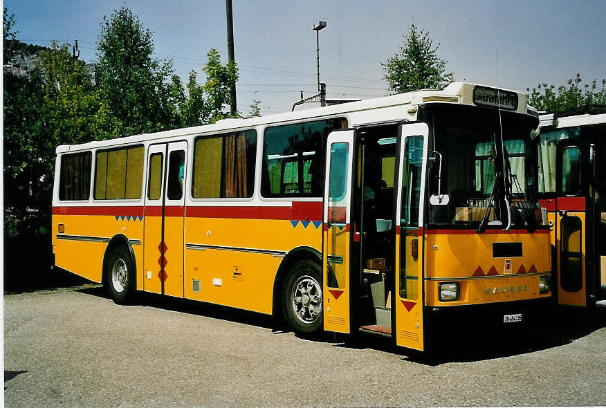 (042'924) - Toldo, Z�rich - ZH 484'215 - Saurer/R&J (ex Peter, Pfaffnau) am 26. August 2000 in Oensingen, Saurertreffen