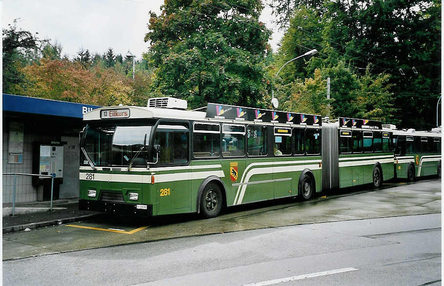 (043'335) - SVB Bern - Nr. 281/BE 339'281 - FBW/Hess-Gangloff am 2. Oktober 2000 in Bern, B�mpliz