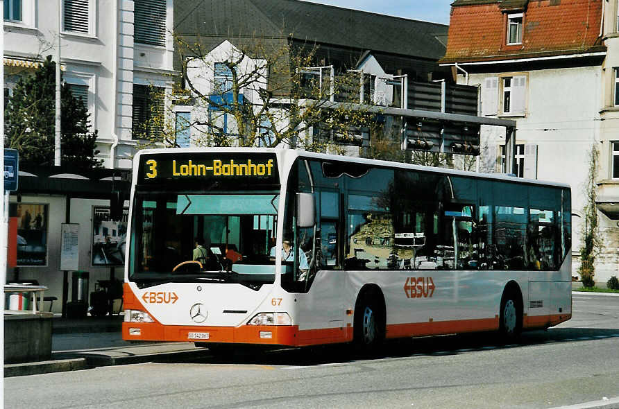 (045'519) - BSU Solothurn - Nr. 67/SO 142'067 - Mercedes am 31. M�rz 2001 beim Hauptbahnhof Solothurn