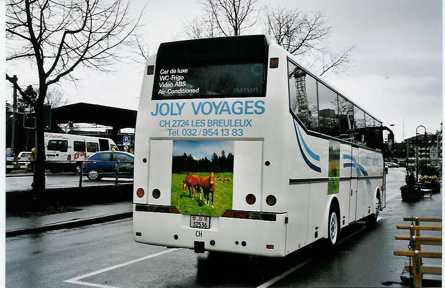 (045'624) - Joly Voyages, Les Breuleux - JU 32'536 - Bova am 7. April 2001 bei der Schiffl�ndte Thun