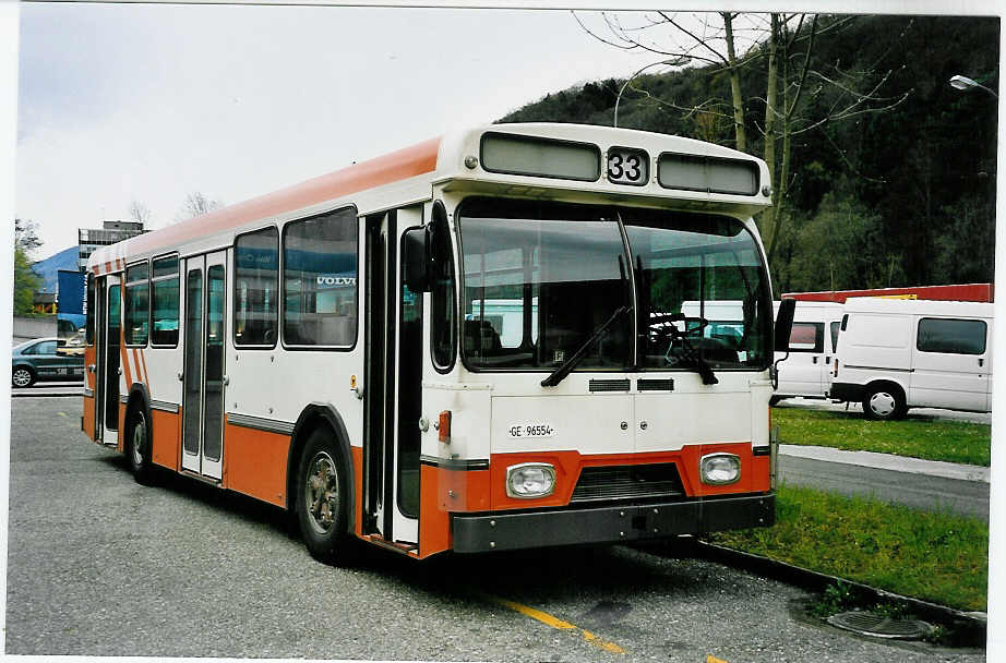 (045'815) - TPG Gen�ve - Nr. 547/GE 96'554 - FBW/Hess-Lauber (ex Nr. 257) am 19. April 2001 in Biel, BTR