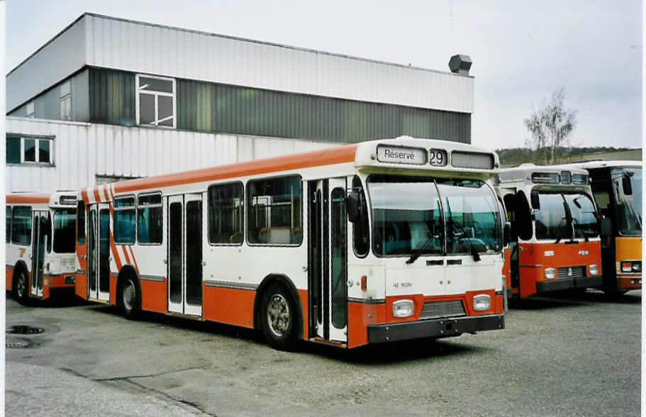 (045'817) - TPG Gen�ve - Nr. 534/GE 96'106 - FBW/Hess-Lauber (ex Nr. 244) am 19. April 2001 in Biel, BTR