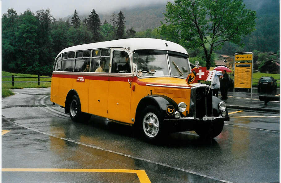 (047'028) - Suter, Savi�se - VS 6045 - Saurer/Lauber (ex Humbert-Droz, Ligni�res; ex P 21'016; ex Pache+Helfer, Colombier) am 10. Juni 2001 in Ballenberg, West