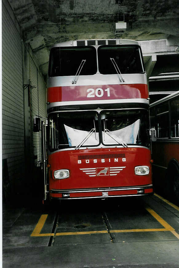 (047'912) - WV Winterthur - Nr. 201 - B�ssing (ex Amt f�r Luftverkehr, Z�rich Nr. 47; ex Swissair, Z�rich Nr. 23) am 12. Juli 2001 in Winterthur, Depot Deutweg