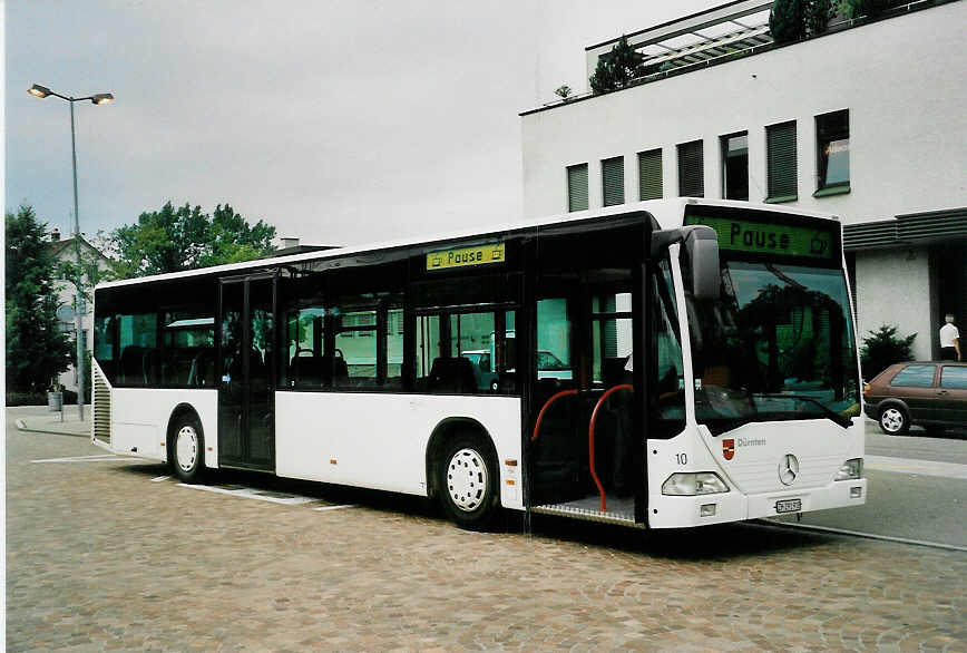 (047'914) - VZO Gr�ningen - Nr. 10/ZH 291'918 - Mercedes am 12. Juli 2001 beim Bahnhof Wetzikon