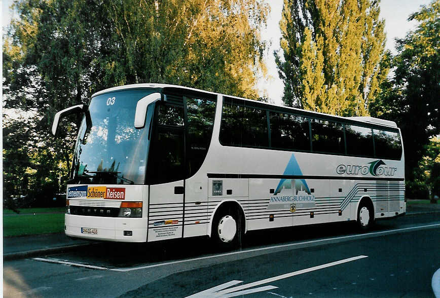 (047'931) - Aus Deutschland: Gemeinsam Sch�ner Reisen, Annaberg - Nr. 3/ANA-G 403 - Setra am 13. Juli 2001 in Thun, Lachen