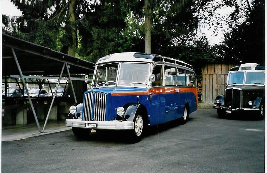 (049'131) - Wihler, Chur - GR 2001 - Saurer/FHS (ex Granella, W�renlingen; ex Amstein, Willisau) am 18. August 2001 in Burgdorf, AMP