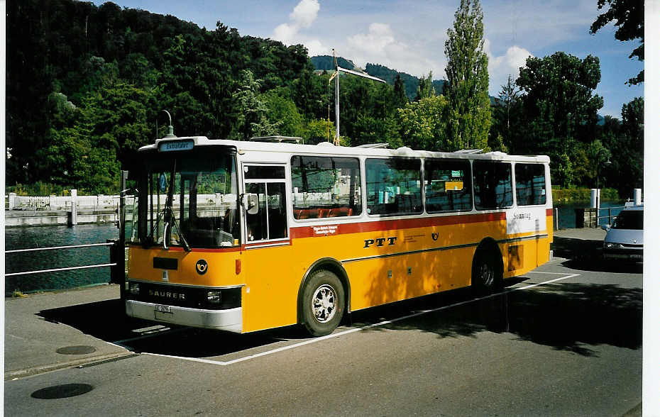 (049'230) - ASK Schangnau - BE 26'796 - Saurer/R&J am 23. August 2001 bei der Schiffl�ndte Thun