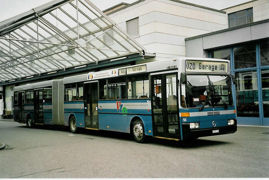 (052'530) - VZO Gr�ningen - Nr. 56/ZH 352'756 - Mercedes am 23. M�rz 2002 in Gr�ningen, Garage