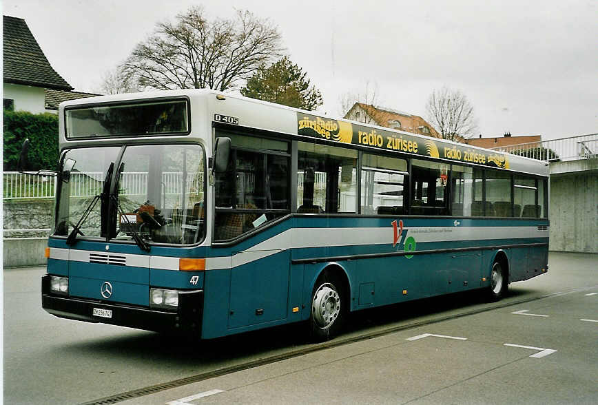 (052'532) - VZO Gr�ningen - Nr. 47/ZH 236'747 - Mercedes am 23. M�rz 2002 in Gr�ningen, Garage