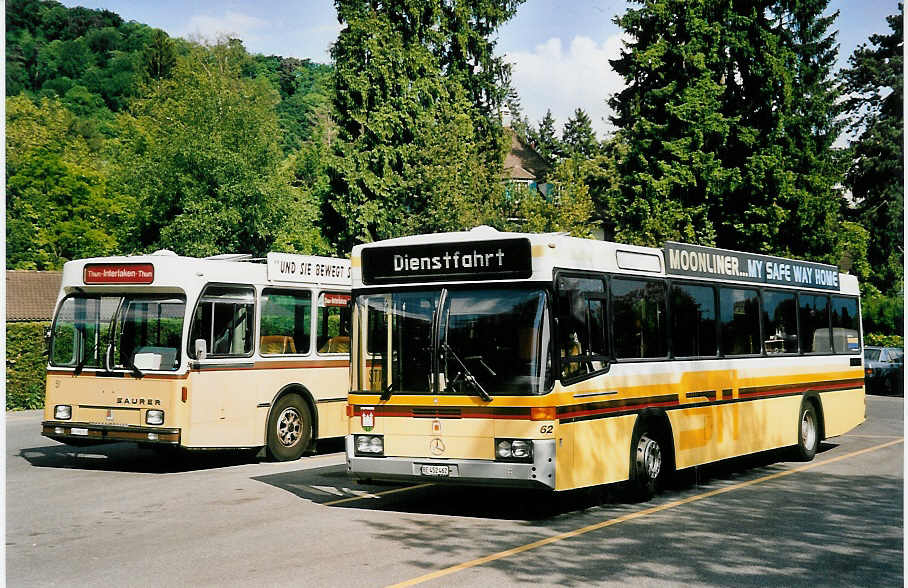 (053'604) - STI Thun - Nr. 62/BE 452'462 - Mercedes/R&J am 1. Juni 2002 bei der Schiffl�ndte Thun