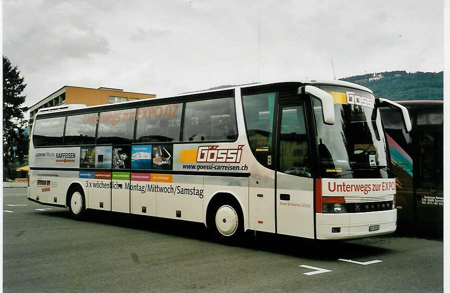 (054'333) - G�ssi, Horw - LU 15'116 - Setra am 13. Juli 2002 in Biel, Terminal B
