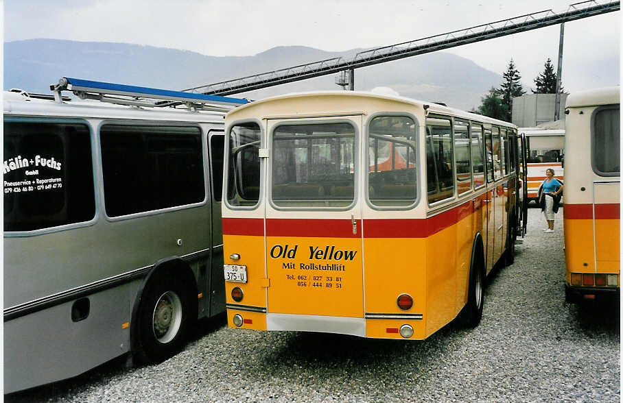 (055'809) - B�chli, K�ttigen - SO 375 U - Saurer/T�scher (ex M+79'529; ex P 24'633) am 31. August 2002 in Niederbipp, Saurertreffen