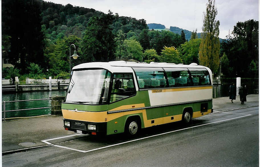 (055'934) - ASK Schangnau - BE 275'000 - Neoplan (ex Lonza, Visp Nr. 32) am 9. September 2002 bei der Schiffl�ndte Thun