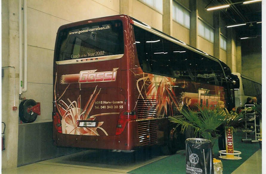 (058'508) - G�ssi, Horw - Setra am 12. Januar 2003 in Bern, Ferienmesse