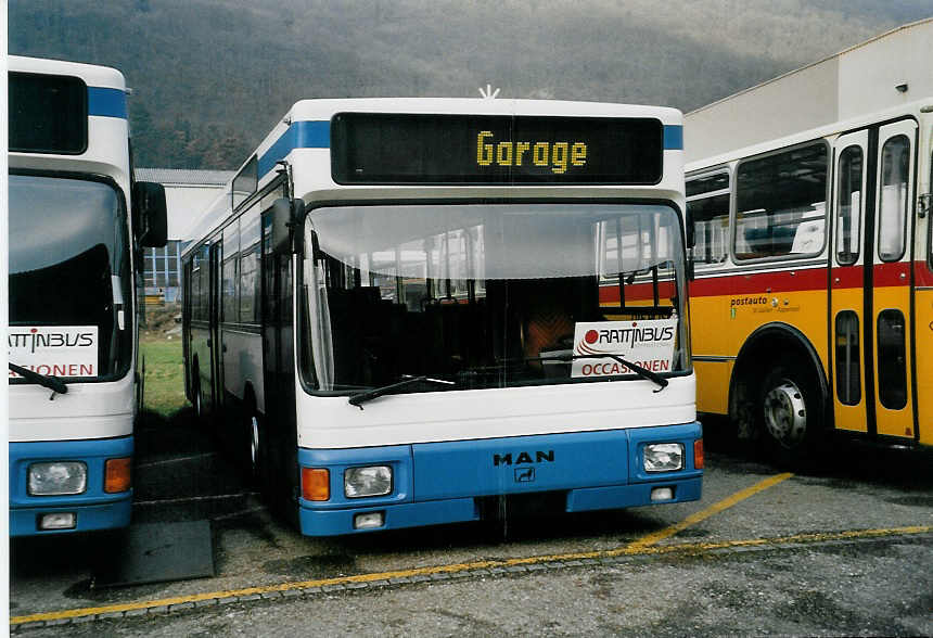 (058'529) - H�rzeler, Dietikon - Nr. 41 - MAN am 18. Januar 2003 in Biel, Rattinbus