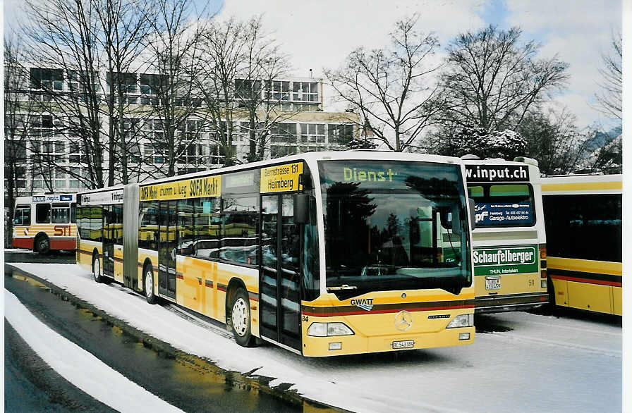 (058'710) - STI Thun - Nr. 84/BE 543'384 - Mercedes am 2. Februar 2003 bei der Schiffl�ndte Thun