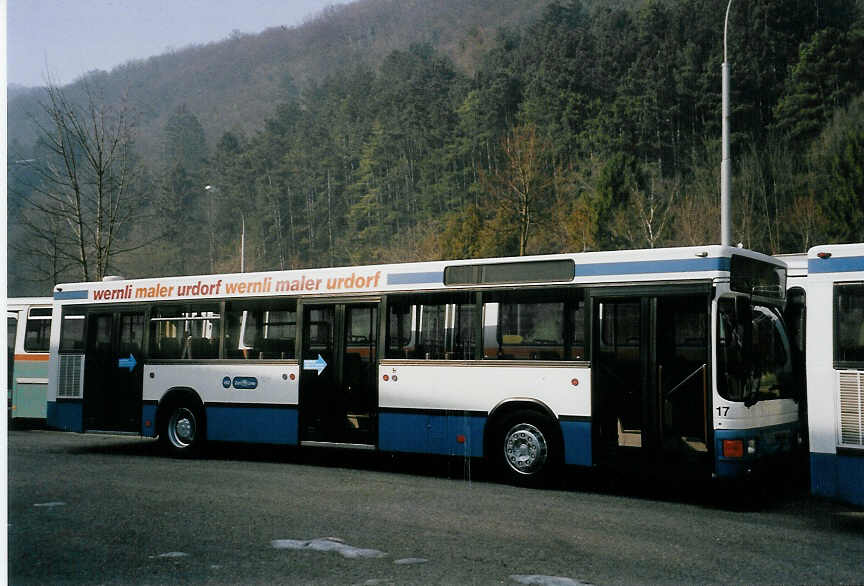 (059'020) - H�rzeler, Dietikon - Nr. 17 - MAN am 22. Februar 2003 in Biel, BTR