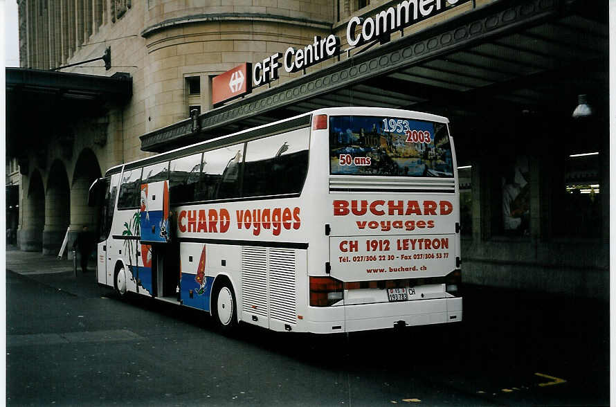 (059'116) - Buchard, Leytron - VS 193'783 - Setra am 16. M�rz 2003 beim Bahnhof Lausanne