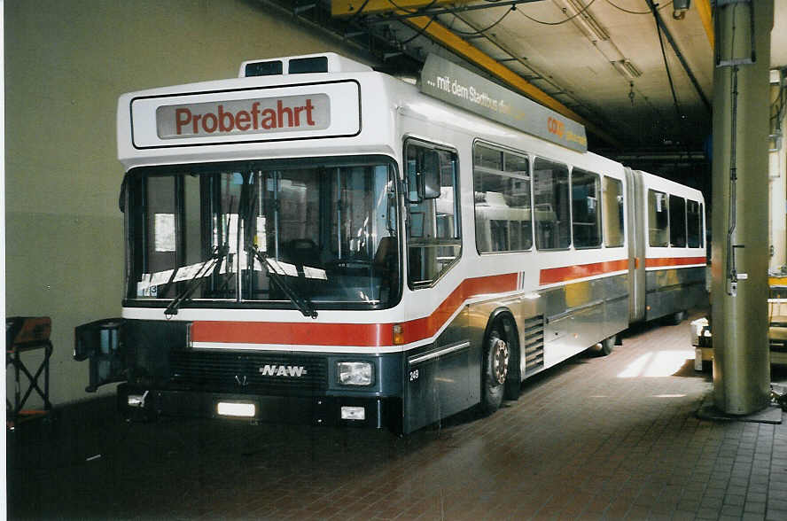 (059'510) - VBSG St. Gallen - Nr. 249/SG 198'249 - NAW/Hess am 29. M�rz 2003 in St. Gallen, Depot