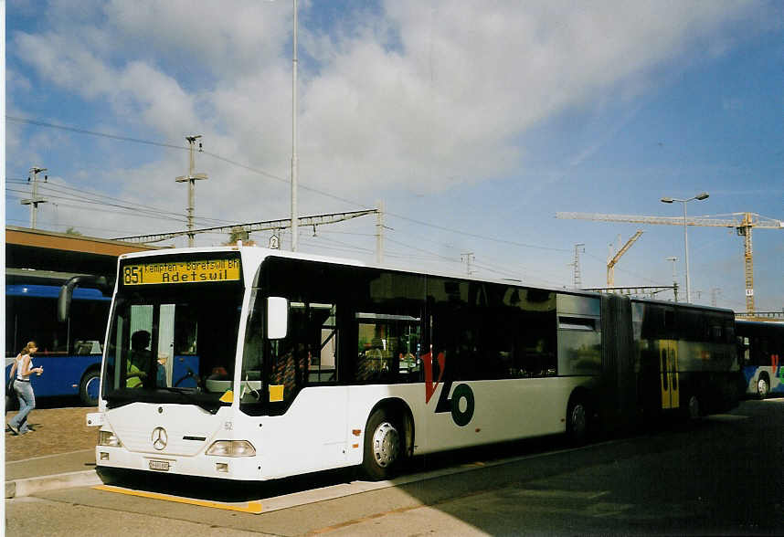 (060'721) - VZO Gr�ningen - Nr. 62/ZH 691'895 - Mercedes am 21. Juni 2003 beim Bahnhof Wetzikon