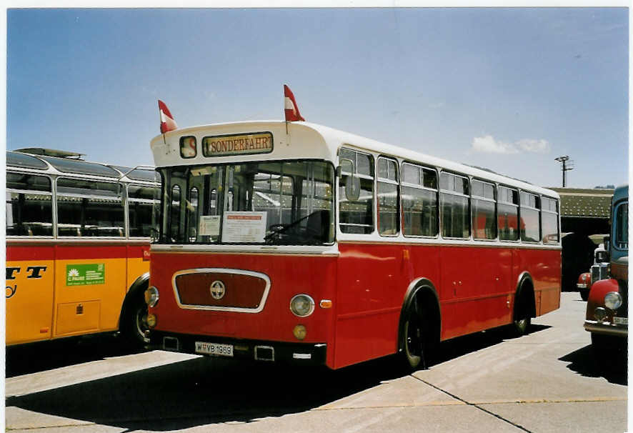 (060'831) - Aus Oesterreich: Trunkat, Wien - W VB 1969 - Gr�f&Stift (ex Wiener Verkehrsbetriebe) am 21. Juni 2003 in Hinwil, AMP
