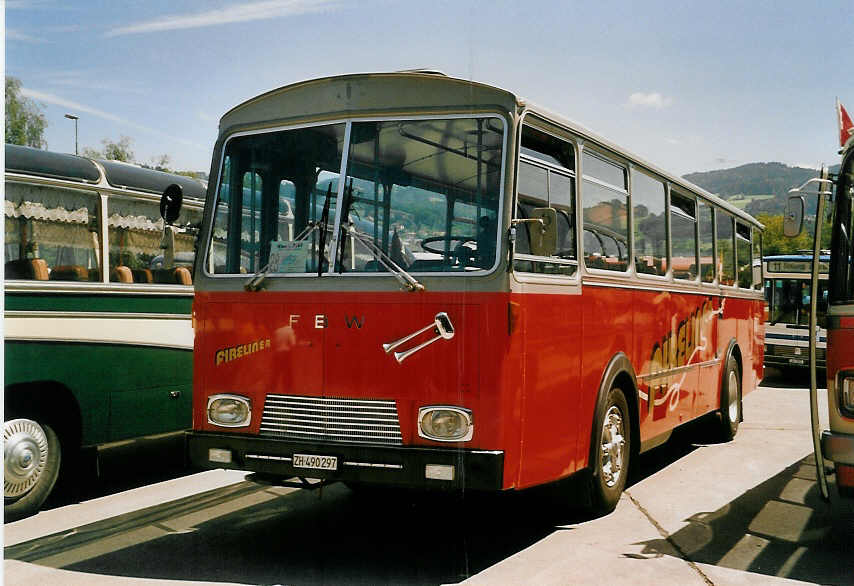 (060'909) - Weidmann, Greifensee - ZH 490'297 - FBW/T�scher (ex VZO Gr�ningen Nr. 30) am 21. Juni 2003 in Hinwil, AMP