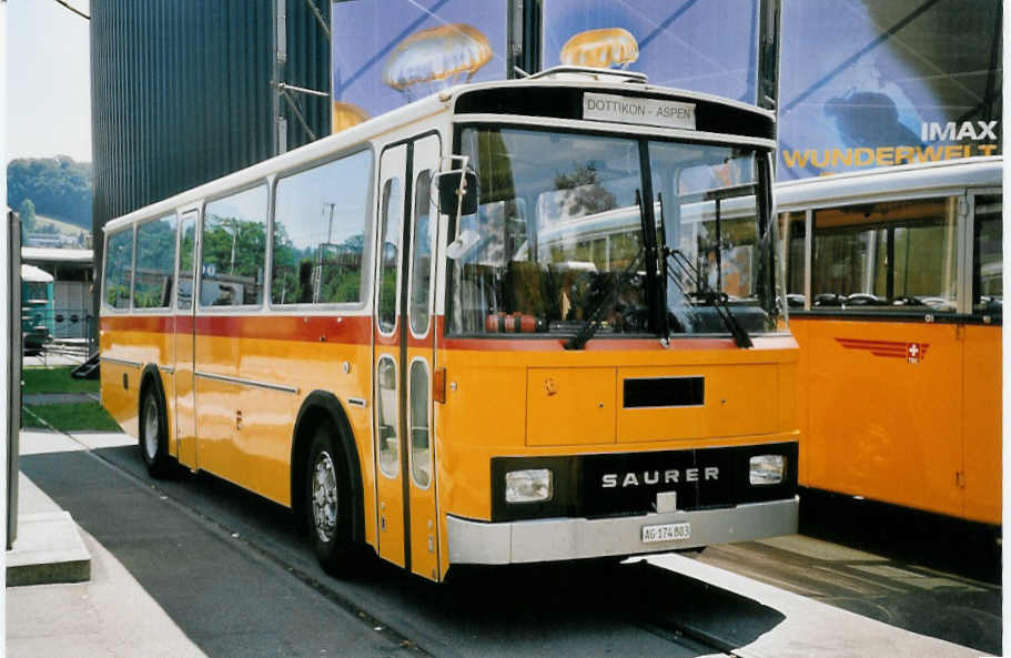 (061'513) - Sulser, Wohlen - AG 174'803 - Saurer/T�scher (ex Recovery, Regensdorf; ex Heim, Flums) am 13. Juli 2003 in Luzern, Verkehrshaus