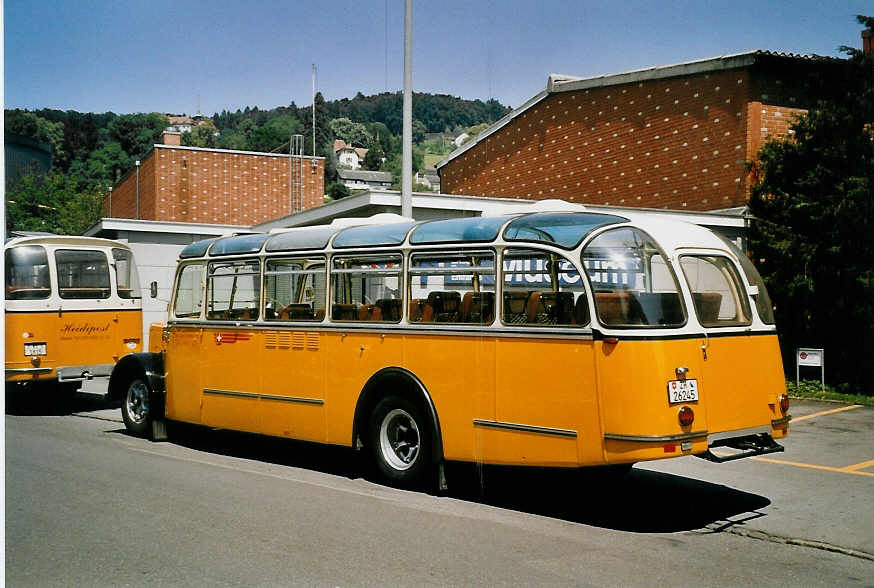 (061'520) - Mosimann, Aesch - ZH 26'245 - Saurer/T�scher (ex diverse Besitzer; ex Fravi, Andeer) am 13. Juli 2003 in Luzern, Verkehrshaus