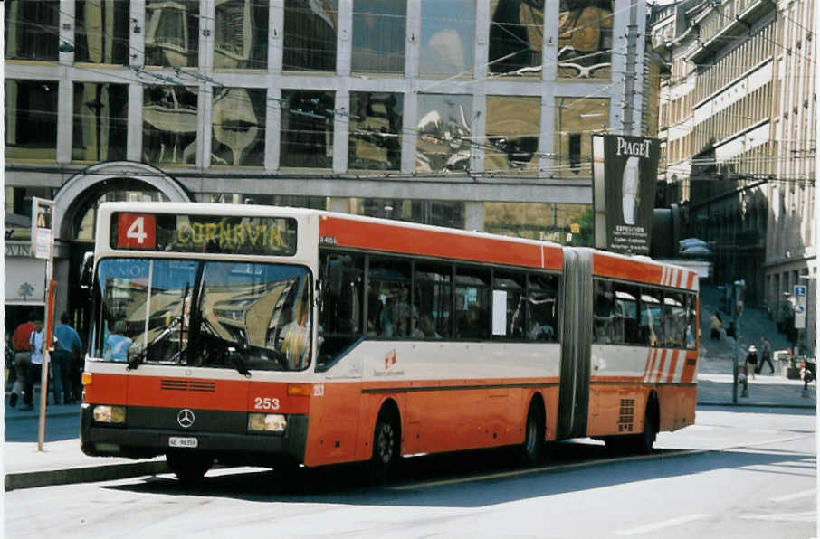 (062'433) - TPG Gen�ve - Nr. 253/GE 96'359 - Mercedes am 4. August 2003 in Gen�ve, Bel-Air