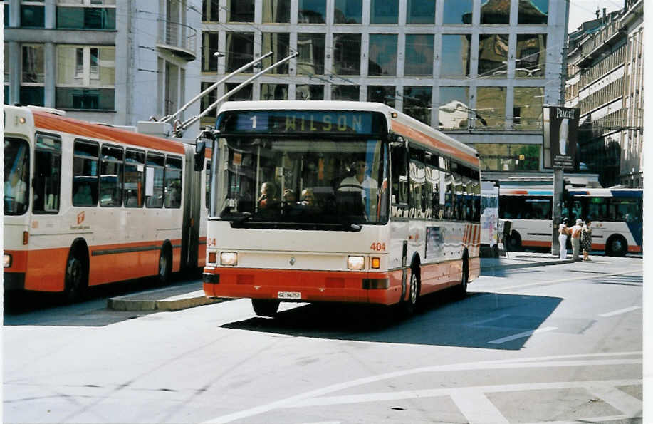 (062'437) - TPG Gen�ve - Nr. 404/GE 96'757 - Renault am 4. August 2003 in Gen�ve, Bel-Air