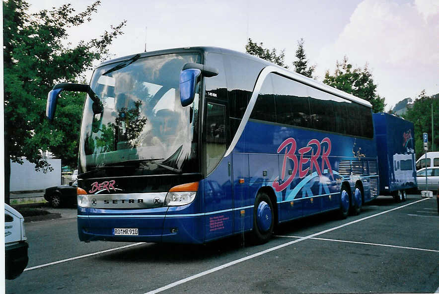 (062'705) - Aus Deutschland: Berr, Bruckm�hl - RO-MR 910 - Setra am 13. August 2003 in Thun, Seestrasse