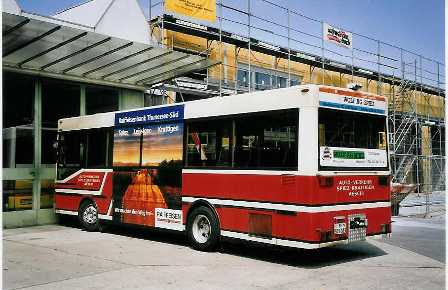 (062'720) - ASKA Aeschi - Nr. 5/BE 503'083 - MAN/G�ppel-FHS am 24. August 2003 in Thun, Garage STI