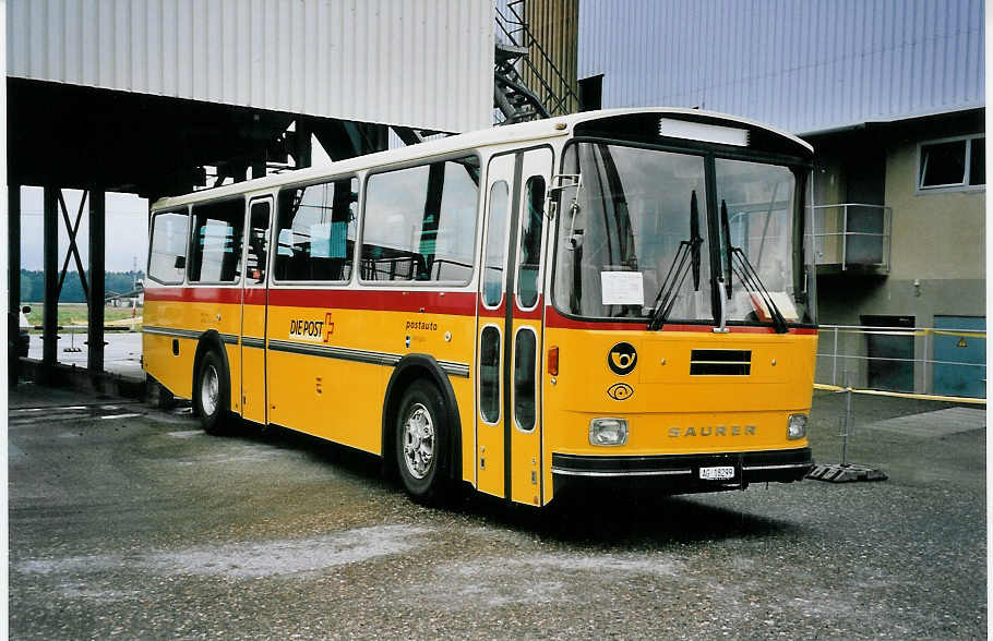 (063'010) - Erne, Full - AG 18'299 - Saurer/T�scher (ex P 24'257) am 30. August 2003 in Niederbipp, Saurertreffen