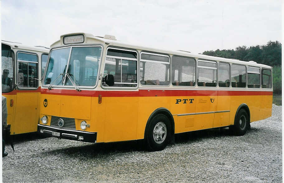 (063'016) - Zimmermann, Niederwangen - BE 985 U - Saurer/T�scher (ex P 24'632) am 30. August 2003 in Niederbipp, Saurertreffen