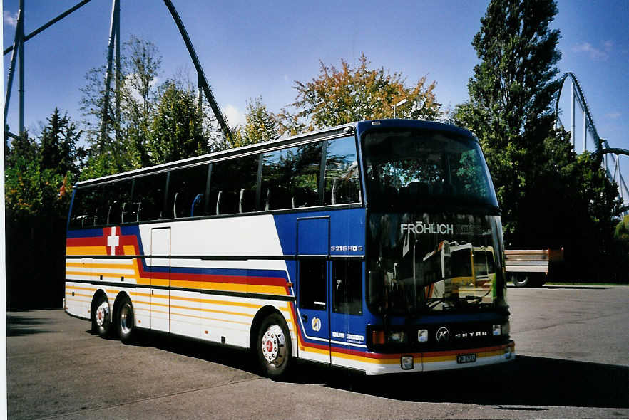 (063'636) - Aus der Schweiz: Fr�hlich, Z�rich - ZH 27'124 - Setra (ex D�rm�ller, Z�rich) am 29. September 2003 in Rust, Europapark