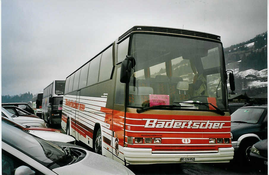 (065'236) - Badertscher, Bern - Nr. 11/BE 126'952 - Dr�gm�ller am 7. Februar 2004 in Frutigen, Flugplatz