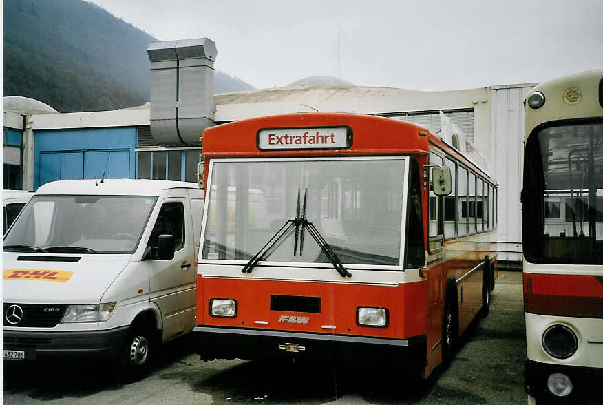 (065'426) - Ryffel, Uster - Nr. 78 - FBW/T�scher (ex Nr. 72; ex Nr. 22) am 14. Februar 2004 in Biel, BTR