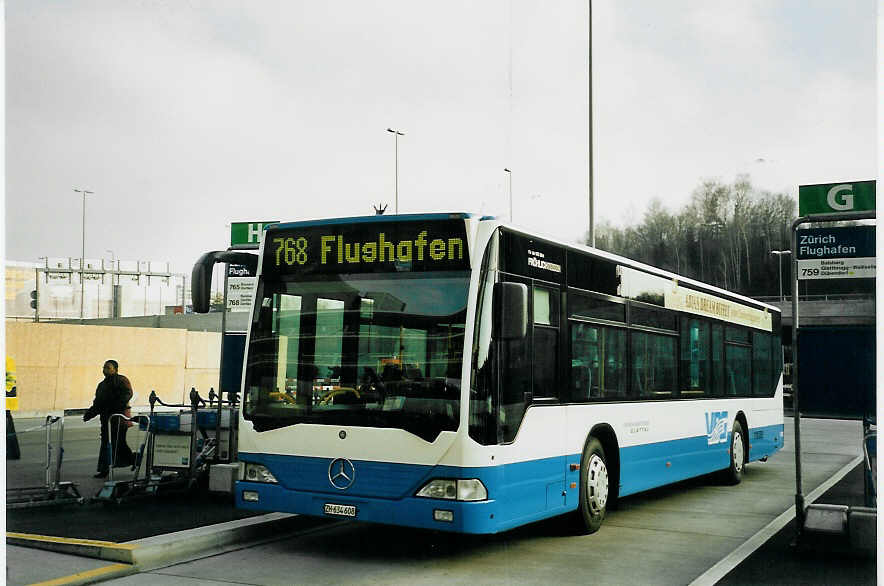 (065'507) - Fr�hlich, Z�rich - Nr. 608/ZH 634'608 - Mercedes am 16. Februar 2004 in Z�rich, Flughafen