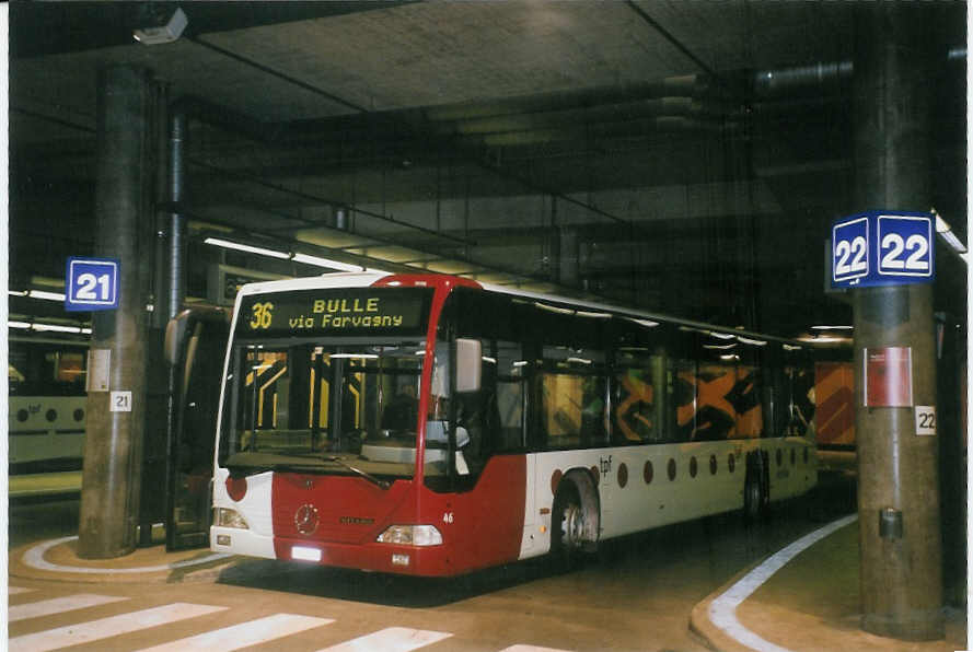 (066'107) - TPF Fribourg - Nr. 46/FR 300'338 - Mercedes am 21. M�rz 2004 in Fribourg, Busbahnhof