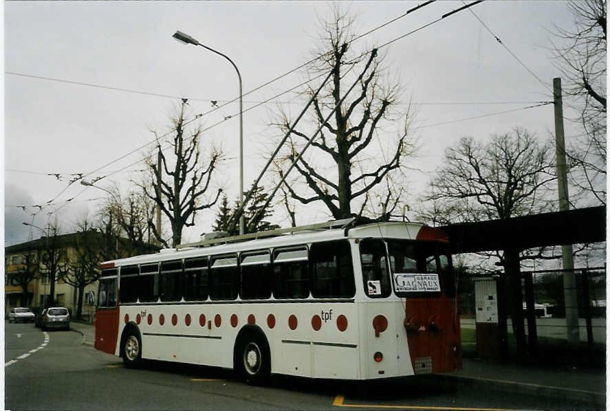(066'114) - TPF Fribourg - Nr. 346 - FBW/Hess Trolleybus (ex TL Lausanne Nr. 709) am 21. M�rz 2004 in Fribourg, Chassotte