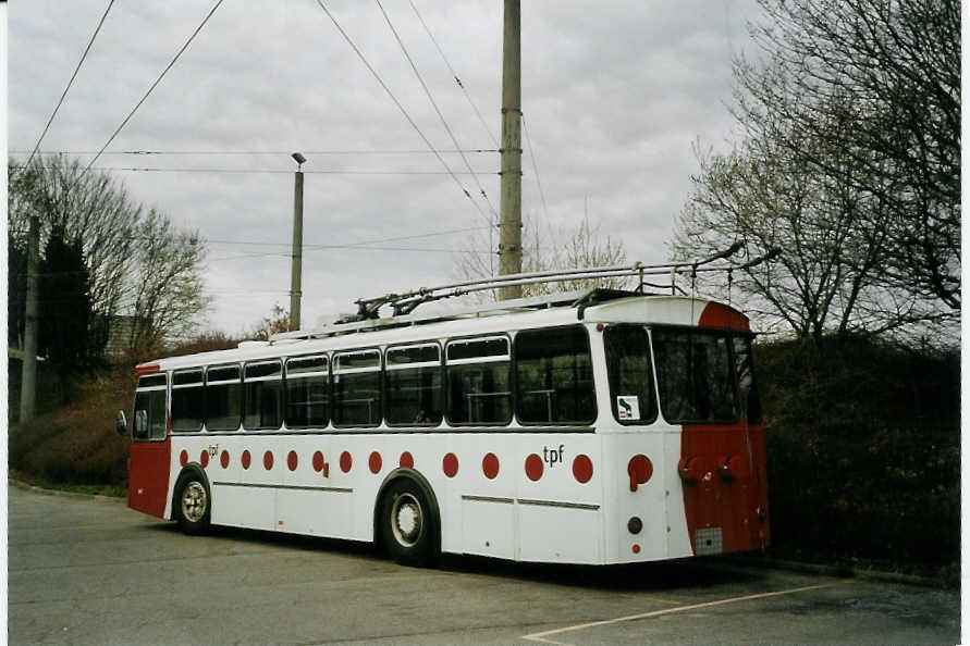 (066'122) - TPF Fribourg - Nr. 347 - FBW/Hess Trolleybus (ex TL Lausanne Nr. 703) am 21. M�rz 2004 in Fribourg, Garage