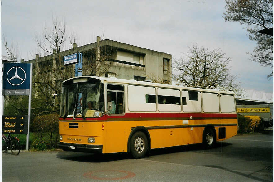 (066'436) - Segessenmann, Burgistein - BE 164'763 - Saurer/T�scher (ex P 24'229) am 16. April 2004 in Thun, Garage STI