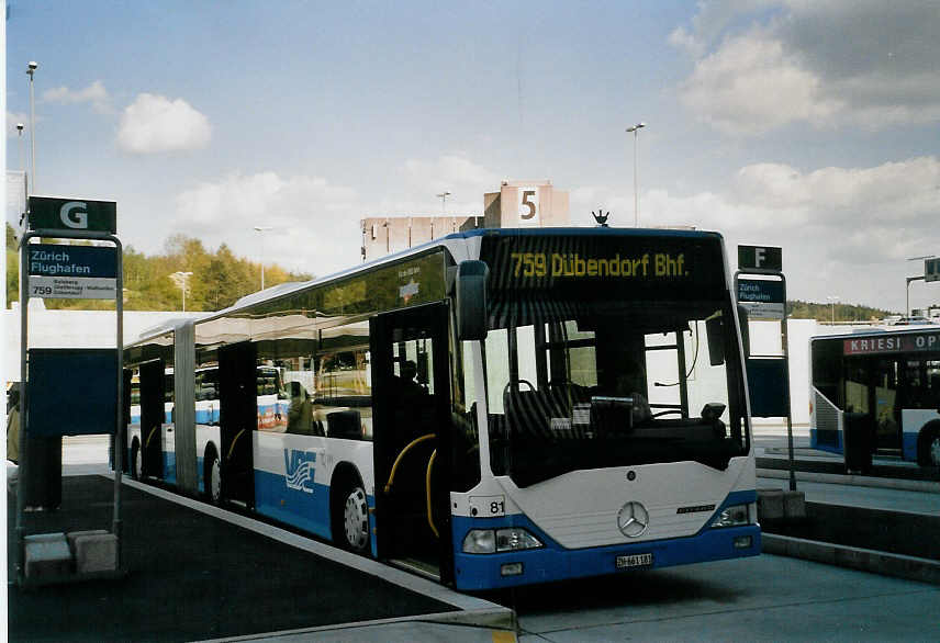 (067'210) - Welti-Furrer, Z�rich - Nr. 81/ZH 661'181 - Mercedes am 24. April 2004 in Z�rich, Flughafen