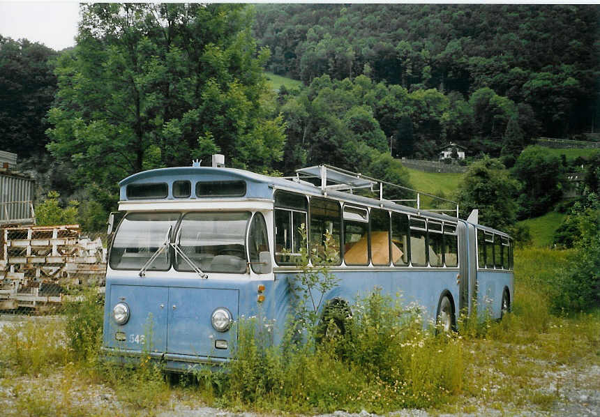 (068'607) - VBZ Z�rich - Nr. 546 - Saurer/T�scher am 19. Juni 2004 in N�fels