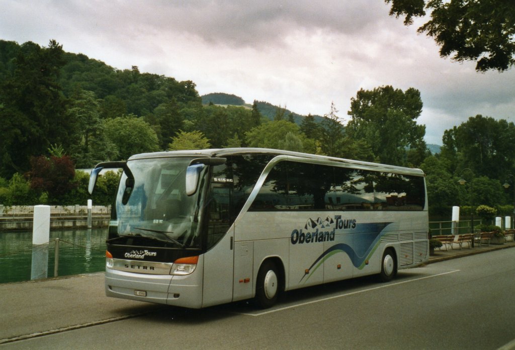 (069'412) - Oberland Tours, Grindelwald - Nr. 41/BE 65'900 - Setra (ex AAGI Interlaken) am 11. Juli 2004 bei der Schiffl�ndte Thun