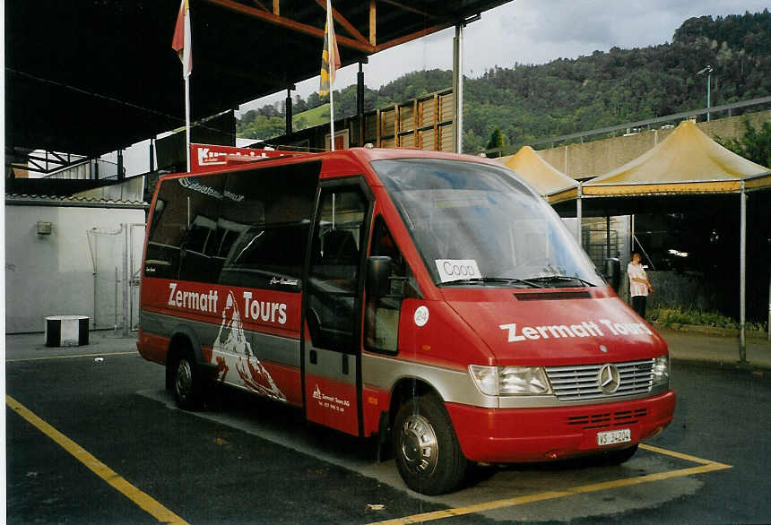 (070'403) - BVZ Brig - Nr. 24/VS 34'204 - Mercedes/Auw�rter (ex Nr. 4) am 25. August 2004 in Thun, Grabengut
