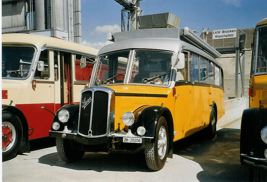 (070'417) - Langenegger A., W�denswil - ZH 20'206 - Saurer/Krapf (ex Tscharner, Thusis) am 28. August 2004 in Niederbipp, Saurertreffen