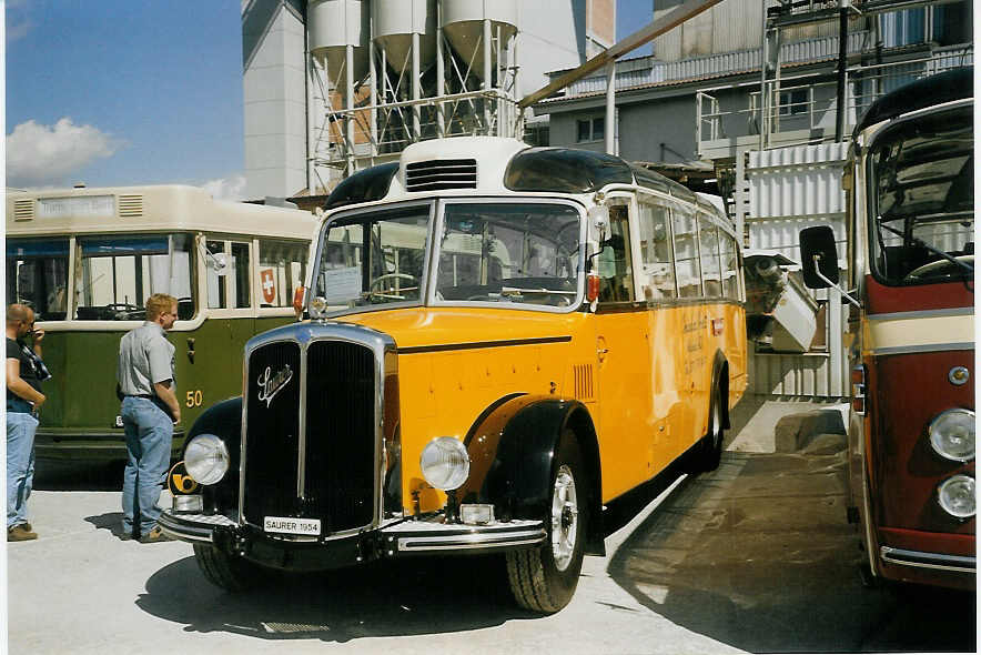 (070'427) - Gm�nder, Weissbad - Saurer/Gangloff (ex P 23'144; ex P 2213) am 28. August 2004 in Niederbipp, Saurertreffen