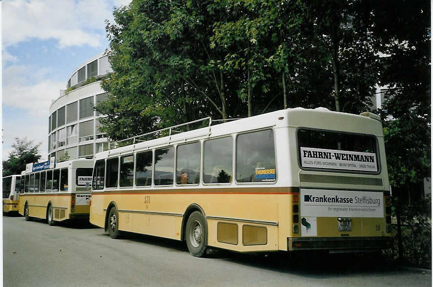 (070'615) - STI Thun - Nr. 56/BE 413'456 - Saurer/R&J am 29. August 2004 bei der Schiffl�ndte Thun